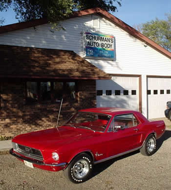 1968 Mustang restored by Dave Schurman and Staff